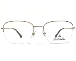 Brooks Brothers Eyeglasses Frames BB1043 1558 Silver Square Half Rim 54-18-140 - $74.58
