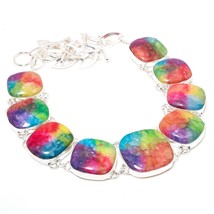 Multi Solar Quartz Gemstone Handmade Fashion Ethnic Necklace Jewelry 18&quot;... - £15.57 GBP