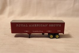 HO Scale Con-Cor, 40&#39; Semi Truck Trailer, Royal American Shows #186 Red - £19.66 GBP