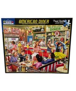 White Mountain Puzzle AMERICAN DINER 1000 Piece Jigsaw Puzzle - £13.87 GBP
