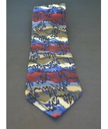 Grateful Dead Synesthesia Second Set Made in USA Silk Tie, Red, Black, Blue - £9.58 GBP