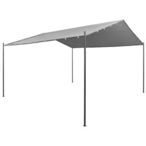 Gazebo Anthracite Polyester fabric with PA coating, Steel - $3,734.05 MXN