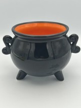 Black Ceramic Cauldron Candy Bowl Votive Candle Halloween Decor Target B... - $11.39