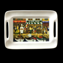California Pantry Small Ceramic Appetizer Serving Tray Cheese Cracker Guy Buffet - £14.18 GBP