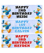 DONALD DUCK Personalised Birthday Banner - DISNEY Birthday Party Banner - €4,64 EUR