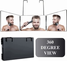 The 3 Way Trifold Haircut Mirror Is A 360 Degree Mirror For Hair, And Bathrooms. - £27.51 GBP