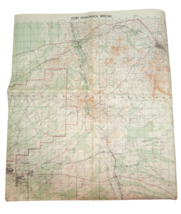 Vintage 1970 Fort Huachuca Arizona Topographic Map US Army Dept Of Defense - $60.00