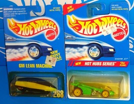 Hot Wheels Mid 1990s Releases Lot of 2 GM Lean Machine &amp; Hot Hubs Shadow... - $4.00