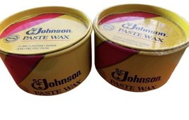 (2) SC Johnson Wood Paste Wax Tins One FULL Can &amp; One Nearly Full - £66.88 GBP