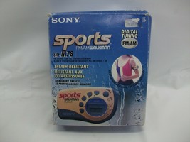Sony Sports SRF-M78 FM AM Walkman Radio w/ Armband, Headphones, Box Tested Works - £32.30 GBP