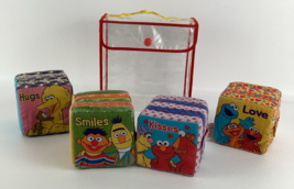 Sesame Street Soft Play Book Set Cookie Monster Zoe Elmo Ernie Bert Vint... - $44.73 CAD