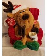 Plush Singing Reindeer in Chair &quot;Grandma Got Run Over By A Reindeer&quot; - $39.99