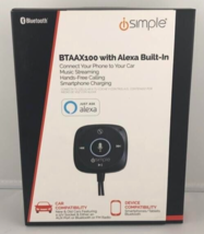 NEW iSimple BTAAX100 Voice Activated Bluetooth Connected Car Kit with Alexa - £15.88 GBP