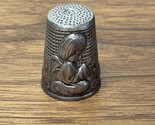 Vintage Sterling Silver Angel Praying Thimble Estate Find Sewing Collect... - $24.75
