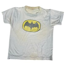 Vtg 1978 Batman Single Stitch T-shirt Kids Youth Sz 4-6 Comic Book Graph... - $23.76