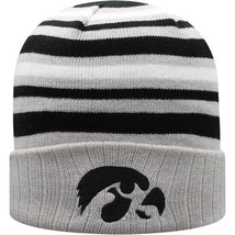 Iowa Hawkeyes Top of the World All Day Cuffed Knit Hat - Gray/Black -  NCAA - £19.37 GBP