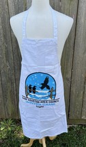 Vintage STAFF Sam Houston Council Winter Camp Boy Scouts Adult Cooking Apron - £14.15 GBP