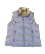 LL Bean Blue Down Puffer Vest Full Zip Women&#39;s Size Medium - $40.73 CAD