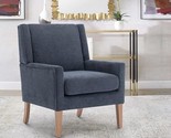 Modern Wingback Living Room Chair, Upholstered Fabric Accent Armchair, S... - $346.99