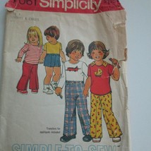 Vintage Simplicity Sewing Pattern, unisex size 3, top, pants and shorts.... - $5.27