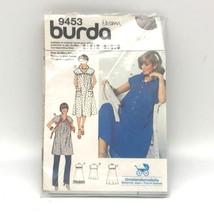 UNCUT Vintage Sewing PATTERN Burda 9453, Maternity 1980s Misses Smock To... - $18.39