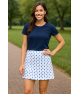 Intro Love the Fit Rose Skort 10P Petite Power Stretch Nautical Sailboat... - €17,85 EUR