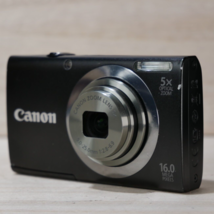 Canon PowerShot A2300 16.0 MP Digital Camera Black *AS IS* Parts/Repair - £23.41 GBP