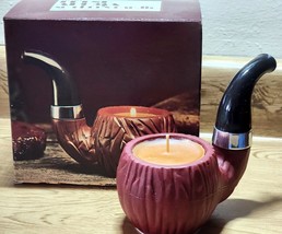 New in Box Vintage 1978 Avon Fresh Aroma Smoker&#39;s Pipe Shaped Candle - £9.32 GBP