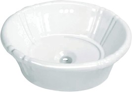 White, 17-11/16&quot; (L) X 14-3/8&quot; (W) X 7&quot; (H) Vintage Single Bowl Drop-In Bathroom - £143.02 GBP