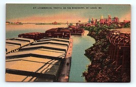 Postcard St. Louis Missouri Commercial Traffic Trade Revival On the Mississippi  - £5.12 GBP