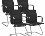 Costway 4 PCS Office Guest Chairs Waiting Room Chairs for Reception Conf... - £358.03 GBP