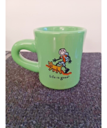 Life is Good  Ceramic Coffee Mug Jake Hiking Backpack Dog Relax Do What ... - £8.88 GBP