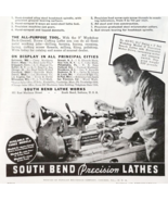 1941 South Bend Precision Lathes Advertisement Tools Indiana Vintage DWF23 - $470.40 MXN