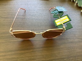 Women&#39;s Aviator Metal Silhouette Sunglasses - Wild Fable Rose Gold - £9.54 GBP