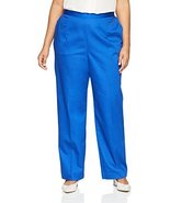 Alfred Dunner Women&#39;s Plus-Size Proportioned Medium Pant, Cobalt, 22W - £39.44 GBP