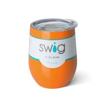 Swig Orange Stemless Wine Cup 12 Ounces - £19.63 GBP