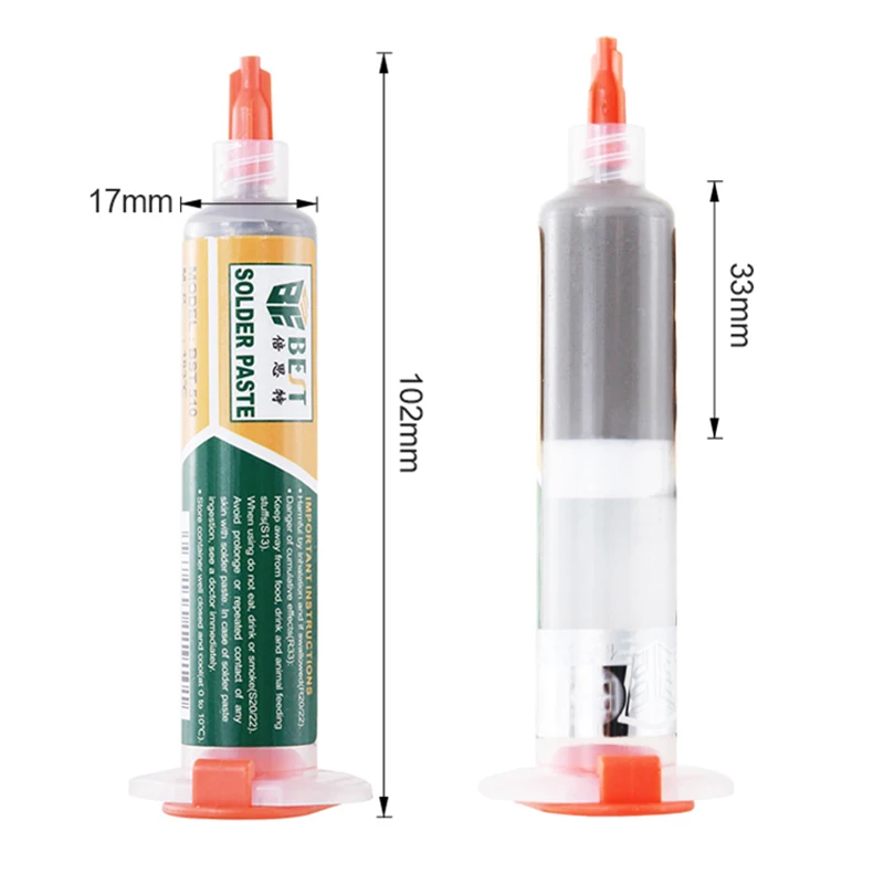 1PC Solder Paste Liquid Syringe Fluxe Medium Temperature Melting Point S... - $2,367.63 MXN