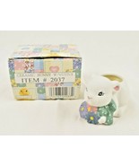 Vintage 3 inch Ceramic Mini Bunny Votive Candle in Box #2307 - £6.13 GBP