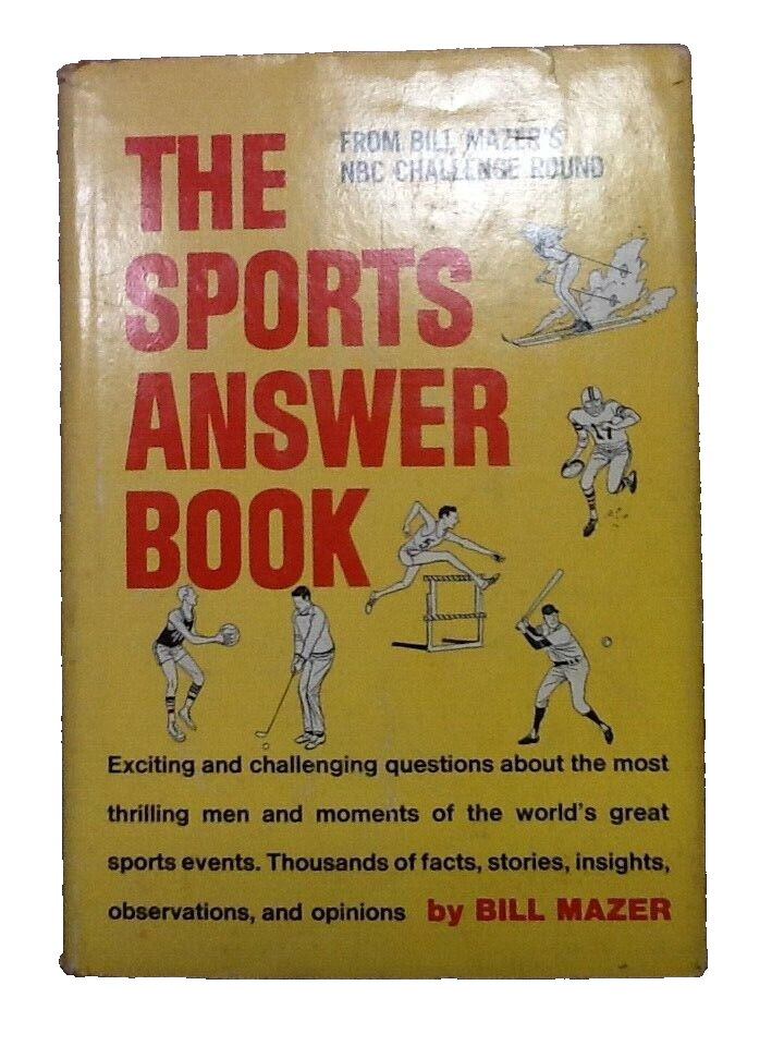 The Sports Answer Book USED Hardcover Book 1966 Bill Mazer - $0.99