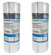 York RESYSVN18/50-WH VINYL FLASHING ROLL 18&quot; in W X 50&#39; ft L White (2-PACK) - £112.28 GBP