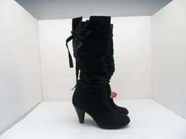 Not Rated Women&#39;s 14&quot; Heeled Slouch Tall Boot Black Size 6M - $21.37