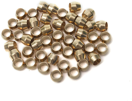 3/16-Inch Brass Compression Sleeves Ferrels Brass Compression Fitting Pa... - £14.05 GBP