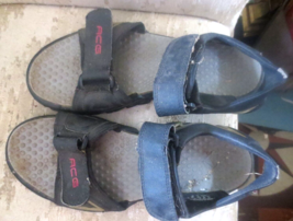 Nike Men&#39;s Size 12 ACG All-Trac Dual Strap Sport Sandals Black &amp; Gray 190090-061 - £14.78 GBP
