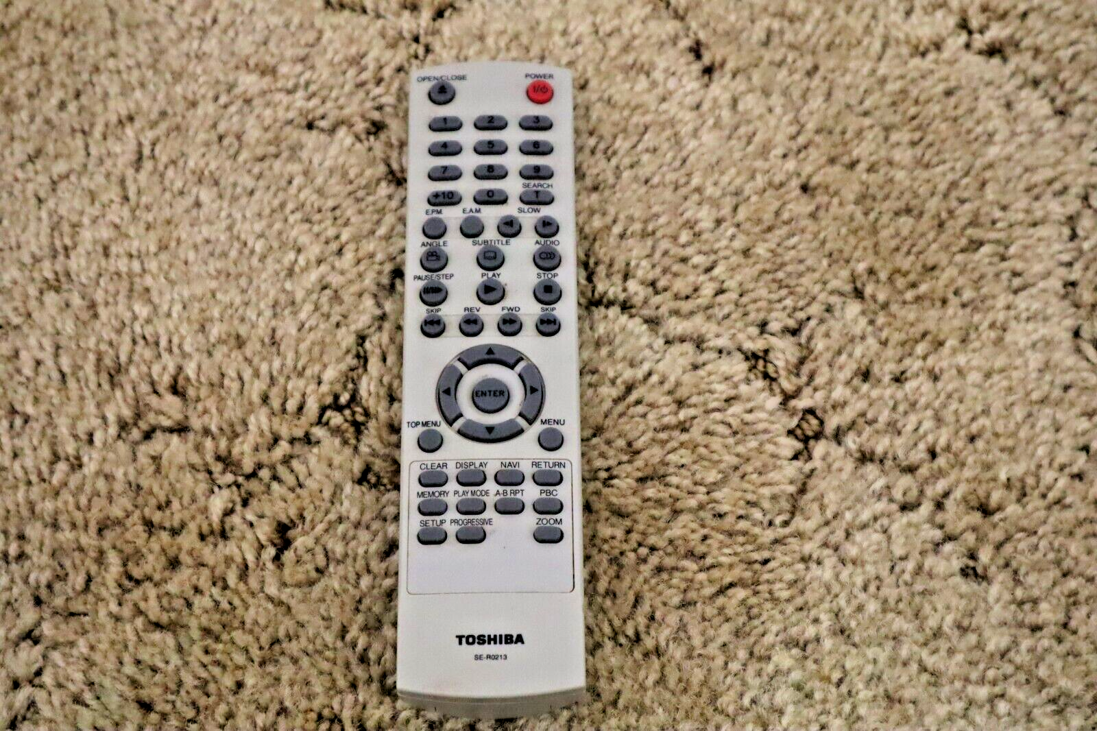 Genuine ORIGINAL OEM TOSHIBA SE-R0213 DVD SD3990SU, SD3990 Remote Control - $14.80