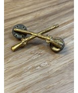 Vintage Army Infantry Military Police Corps Crossed Rifle Collar Pin KG JD - $67.84 CAD