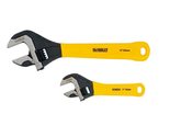 Dewalt DWHT75497 2 Pc. Dip Grip Adjustable Wrench, Yellow - £43.60 GBP