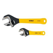 Dewalt DWHT75497 2 Pc. Dip Grip Adjustable Wrench, Yellow - £43.50 GBP