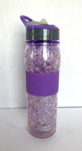 Subzero Tritan Water Bottle Freezer Gel 19 Oz. Flip Top Double Wall Purple - £7.82 GBP