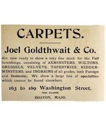Goldthwait And Co Carpets 1894 Advertisement Victorian Boston Retail ADB... - $27.56 CAD