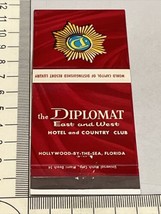 Matchbook Cover  Diplomat Hotel East and West  Hollywood By The Sea, FL  gmg - £9.89 GBP